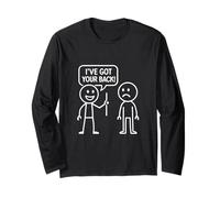 I Got Your Back - Funny Stickman Sarcasm Friendship Manche Longue