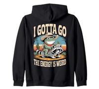 I Gotta Go The Energy is Weird Frog Raton Laveur Sweat à Capuche