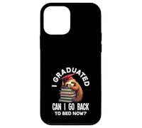 I Graduated Can I Go Back to Bed Now? Paresseux de Remise de diplôme Amusant Coque pour iPhone 12 Mini