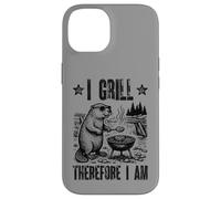 I Grill Therefore Barbecue Philosophie Pun Humoristique Coque pour iPhone 14