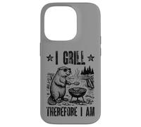 I Grill Therefore Barbecue Philosophie Pun Humoristique Coque pour iPhone 14 Pro