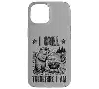 I Grill Therefore Barbecue Philosophie Pun Humoristique Coque pour iPhone 15