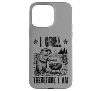 I Grill Therefore Barbecue Philosophie Pun Humoristique Coque pour iPhone 15 Pro Max
