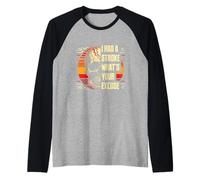 I Had A Stroke What's Your Excuse Crâne Vintage Halloween Manche Raglan