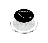 I Had Potential Baseball Player Team Coach Minimal Humour PopSockets PopGrip pour MagSafe