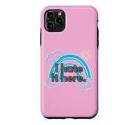 I Hate It Here. Soleil et Nuages avec Une façade Arc-en-Ciel Coque pour iPhone 11 Pro Max