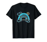 I Hate It Here. Soleil et Nuages avec Une façade Arc-en-Ciel T-Shirt