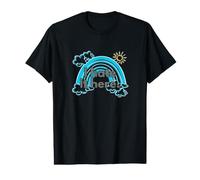 I Hate It Here. Soleil et Nuages avec Une façade Arc-en-Ciel T-Shirt Graphique avec Valeur