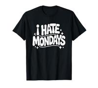 I Hate Mondays Funny Retro Groovy Typographie années 70 T-Shirt