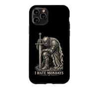 I Hate Mondays Medieval Knight Funny Work Humour Coque pour iPhone 11 Pro