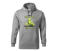 I Hate Morning People and Mornings and People Grinch and Coffee Lover Sweat A Capucha Gris Unisex Size M