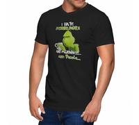 I Hate Morning People and Mornings and People Grinch T-Shirt col V pour Homme