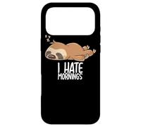 I Hate Mornings Sleeping Sloth Sleep Nap Sloths Late Riser Coque pour iPhone 17 Pro Max