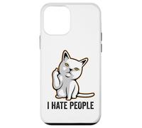 I Hate People Flipping Off Cat Giving The Finger Ew People Coque pour iPhone 12 Mini