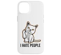 I Hate People Flipping Off Cat Giving The Finger Ew People Coque pour iPhone 14 Plus