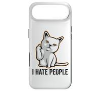 I Hate People Flipping Off Cat Giving The Finger Ew People Coque pour iPhone Air