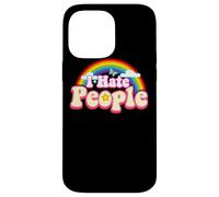 I Hate People - Thème Arc-en-Ciel Amusant introverti Coque pour iPhone 14 Pro Max