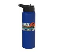 I Hate Pulling Out - Bateau Captain Boating Lake Life Stainless Steel Insulated Water Bottle