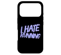 I Hate Running | Drôle Sarcastique Cardio Fitness Workout Meme Coque pour iPhone 17 Pro