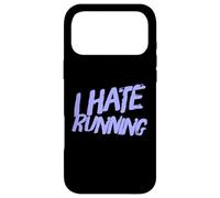 I Hate Running | Drôle Sarcastique Cardio Fitness Workout Meme Coque pour iPhone 17 Pro Max