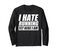 I Hate Running Jogg Coureur Course drôle Manche Longue