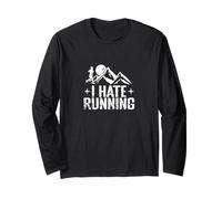 I Hate Running Trail Running Humour Manche Longue
