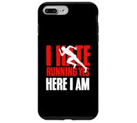 I Hate Running Yet Here I Am Funny Running Citation Sport Coque pour iPhone 7 Plus/8 Plus