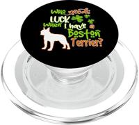 I Have A Boston Terrier Dog Lucky Shamrock St Patricks PopSockets PopGrip pour MagSafe