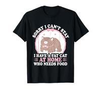 I Have A Fat Cat at Home Who Needs Food Parent Adoption T-Shirt