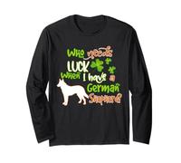 I Have A German Shepherd Dog Lucky Funny St Patricks Day Manche Longue