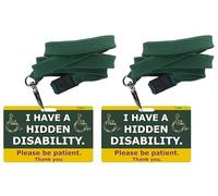 I Have a Hidden Disability Please be Patient. Carte d'accès et de sensibilisation médicale et cordon (2)
