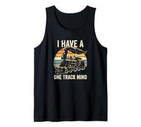 I Have A One Track Mind Train Retro Engine Model Railroad Débardeur