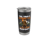 I Have A Retirement Plan I Plan To Find Bigfoot Sasquatch Gobelet isotherme en acier inoxydable double paroi