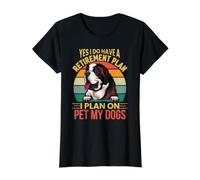 I Have a Retirement Plan on Pet My Dogs St. Bernard T-Shirt Graphique avec Valeur