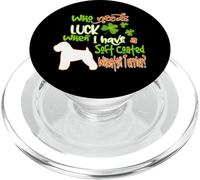 I Have A Soft Coated Wheaton Terrier Dog St Patricks Day PopSockets PopGrip pour MagSafe