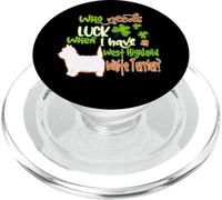 I Have A West Highland White Terrier Dog St Patricks Day PopSockets PopGrip pour MagSafe