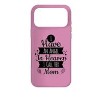 I Have an Angel in Heaven I Call Her Mom Peacock Feathers Coque pour iPhone 17 Pro Max