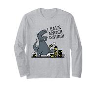 I Have Anger Issues Funny Dinosaur Manche Longue