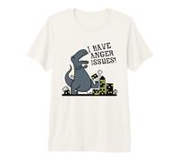 I Have Anger Issues Funny Dinosaur T-Shirt Haut de Gamme