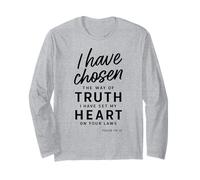 I Have Chosen The Way of Truth Psaume 119:30 Christian Faith Manche Longue