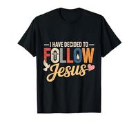 I Have Decided to Follow Jesus Baptême Christian Bible Verse T-Shirt
