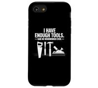 I Have Enough Outils électriques Travail du Bois Artisanat du Bois Coque pour iPhone SE (2020) / 7/8