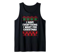 I Have Everything I Want for Christmas Couples Pajamas Funny Débardeur