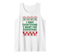 I Have Everything I Want for Christmas Funny Couples Pajamas Débardeur