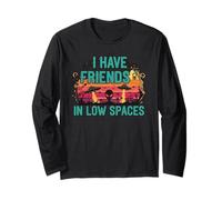 I Have Friends in Low Spaces - Vêtements Funny Alien UFO Manche Longue