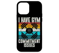 I Have Gym Commitment Issues Haltères d'entraînement rétro Coque pour iPhone 12 Mini