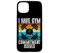I Have Gym Commitment Issues Haltères d'entraînement rétro Coque pour iPhone 15 Plus