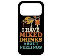 I Have Mixed Drinks About Feelings Funny Citation Vacation Coque pour iPhone 17 Pro Max
