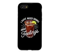 I Have Mixed Drinks About Feelings Funny Michelada Beer Lime Coque pour iPhone SE (2020) / 7/8