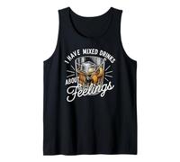 I Have Mixed Drinks About Feelings Funny Old Fashioned Humour Débardeur